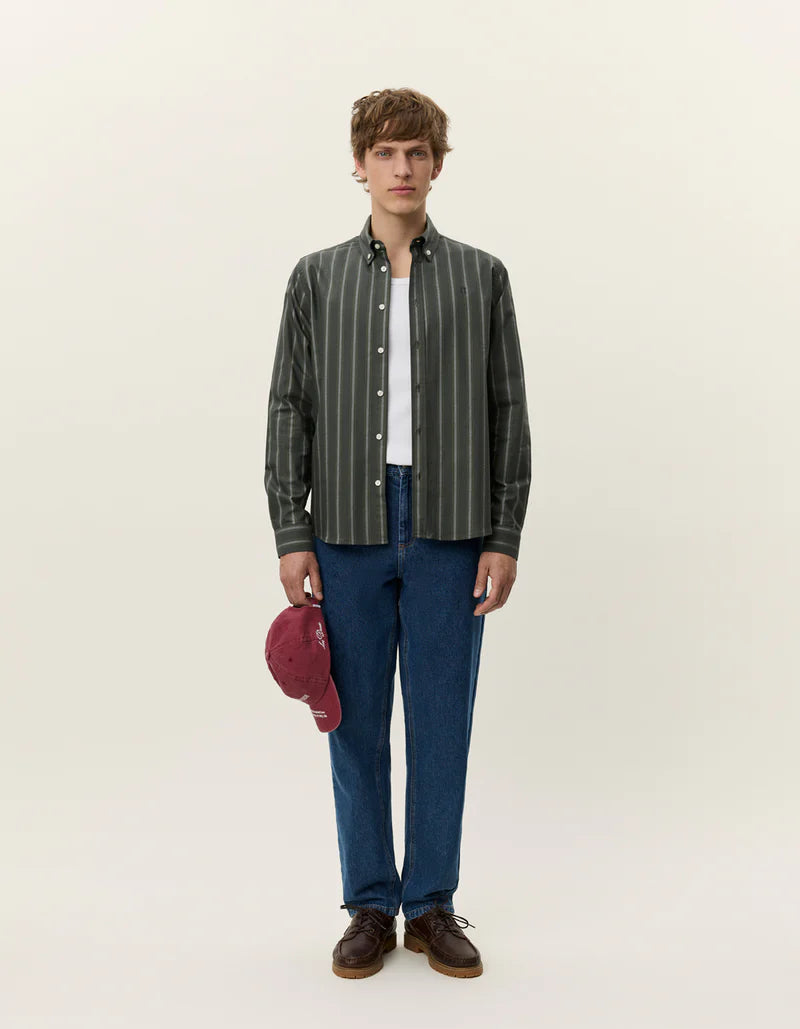 KONRAD STRIPED OXFORD SHIRT