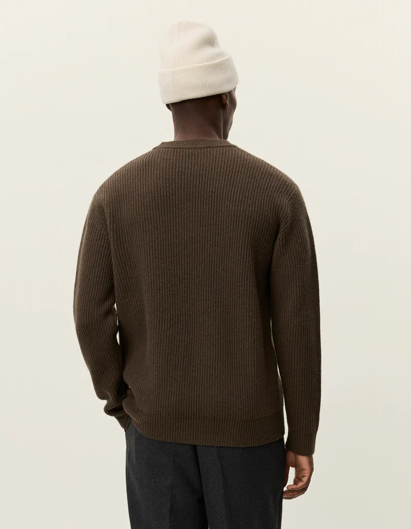 EDDIE WOOL RIB CREWNECK KNIT