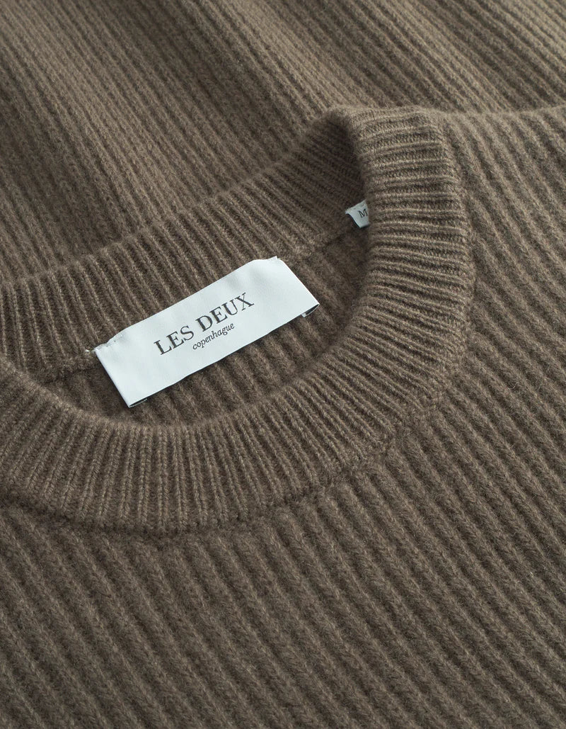 EDDIE WOOL RIB CREWNECK KNIT