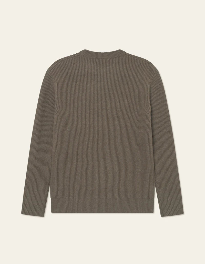 EDDIE WOOL RIB CREWNECK KNIT