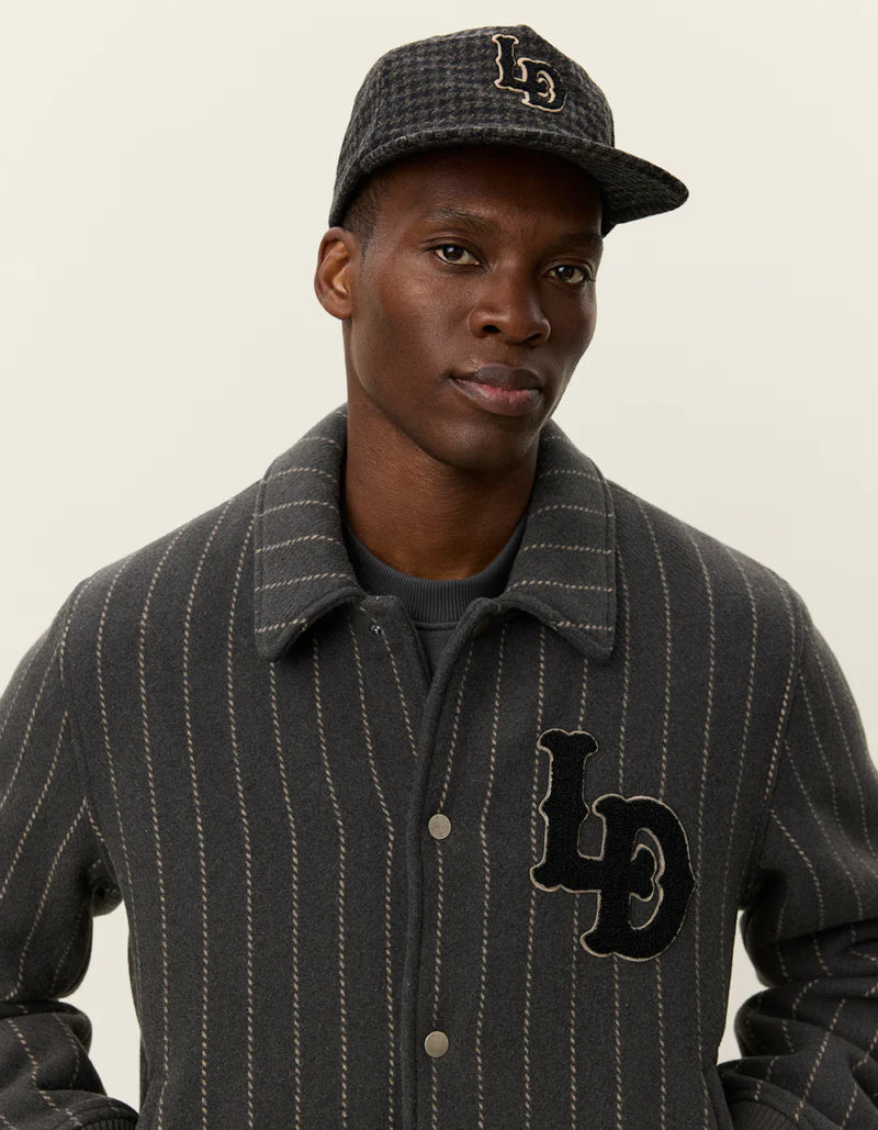 VARSITY PINSTRIPE WOOL JACKET