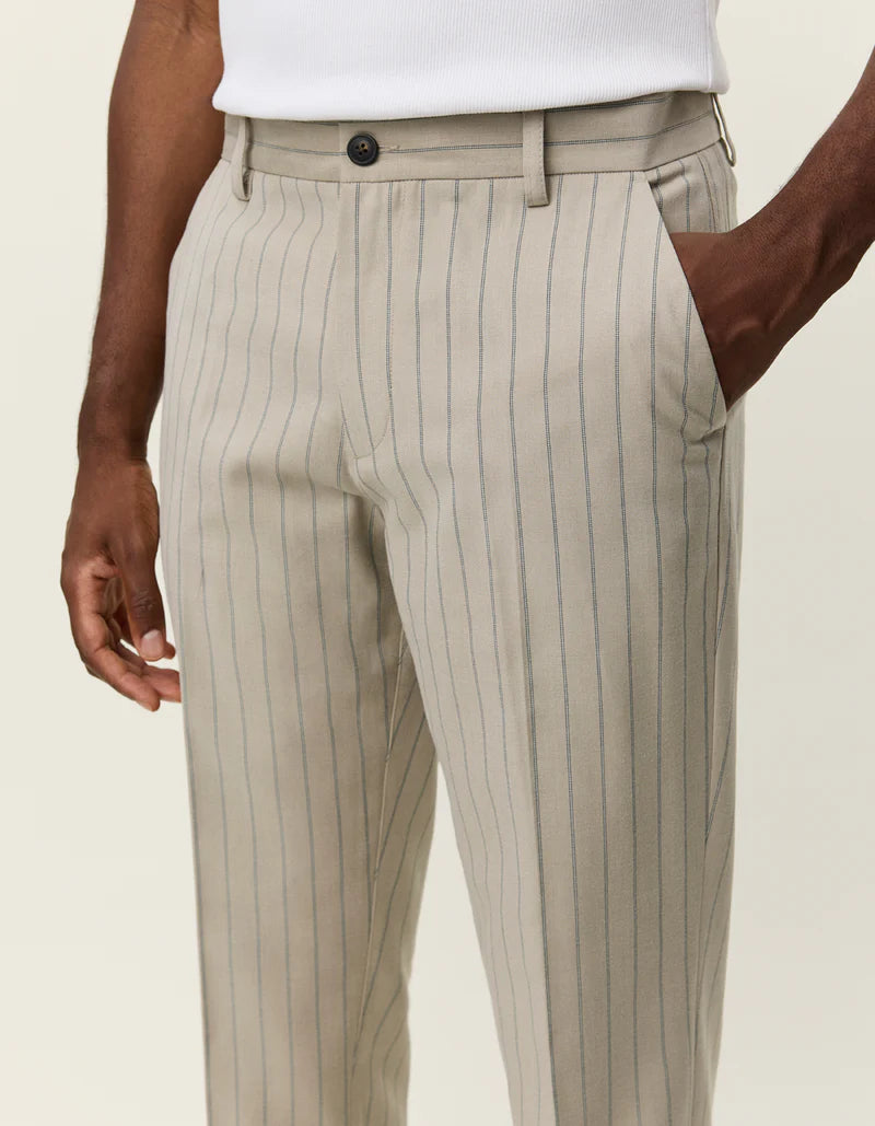 COMO REG PIN LIGHT WOOL SUIT PANTS