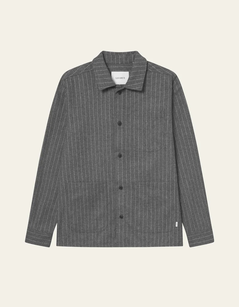 LAYTON PINSTRIPE MOULINÉ OVERSHIRT