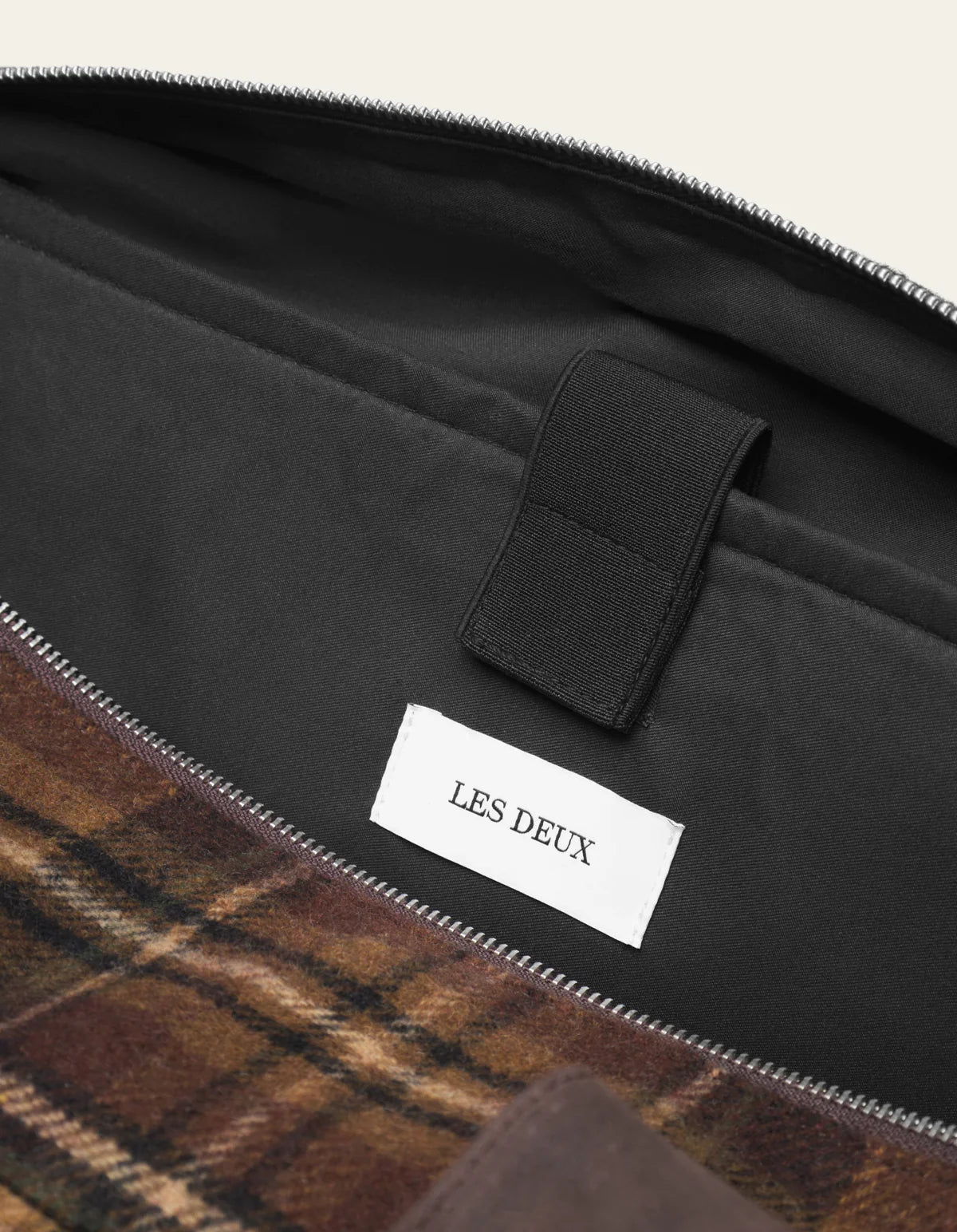 WESAM CHECK WEEKEND BAG