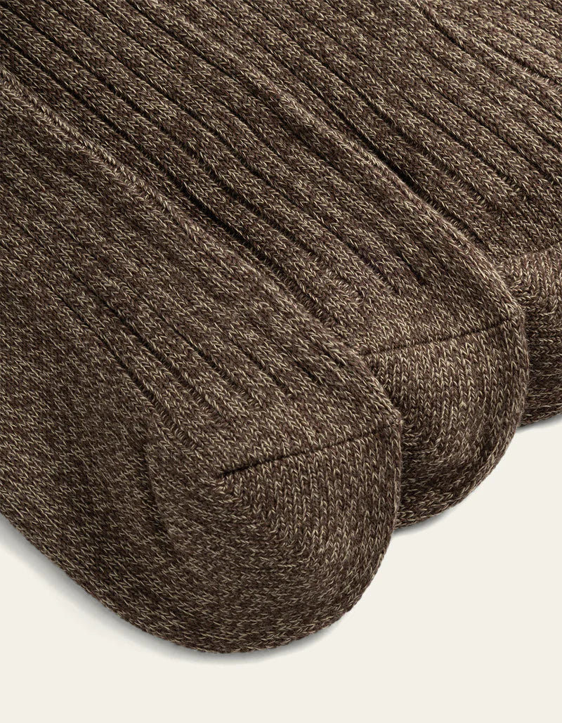 STRIPED MELANGE SOCKS-2PACK