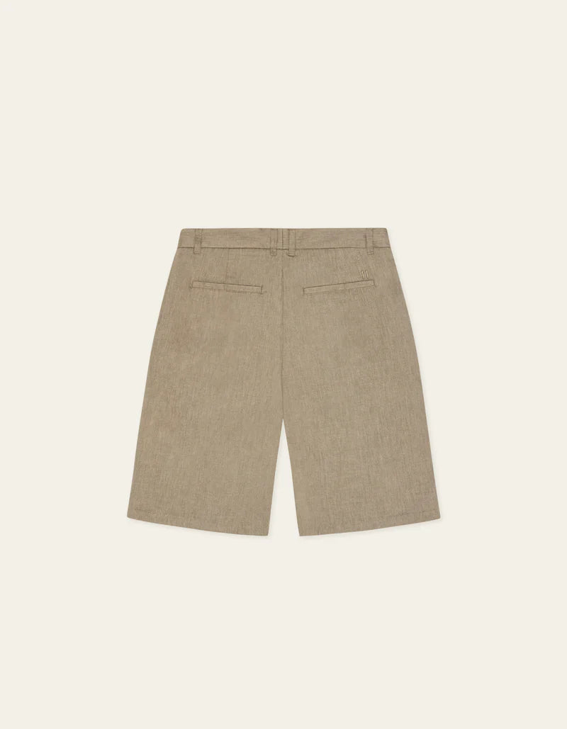 REECE PLEATED SLUB SHORTS