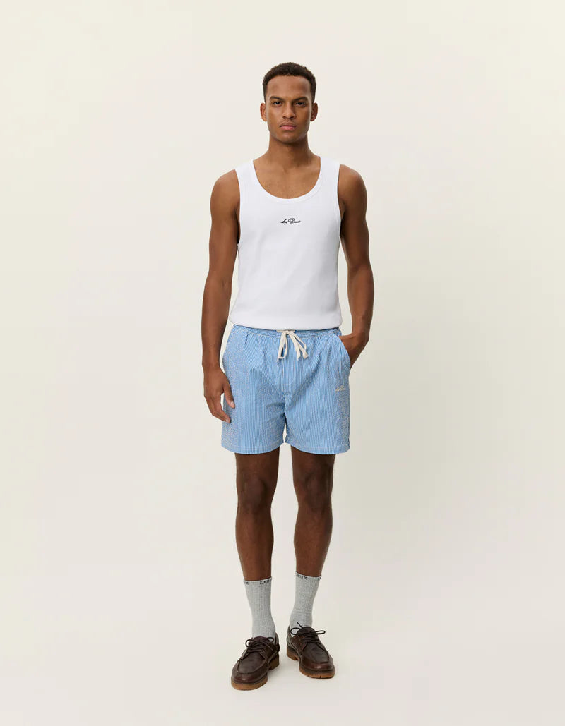 STAN STRIPE SEERSUCKER SWIM SHORTS