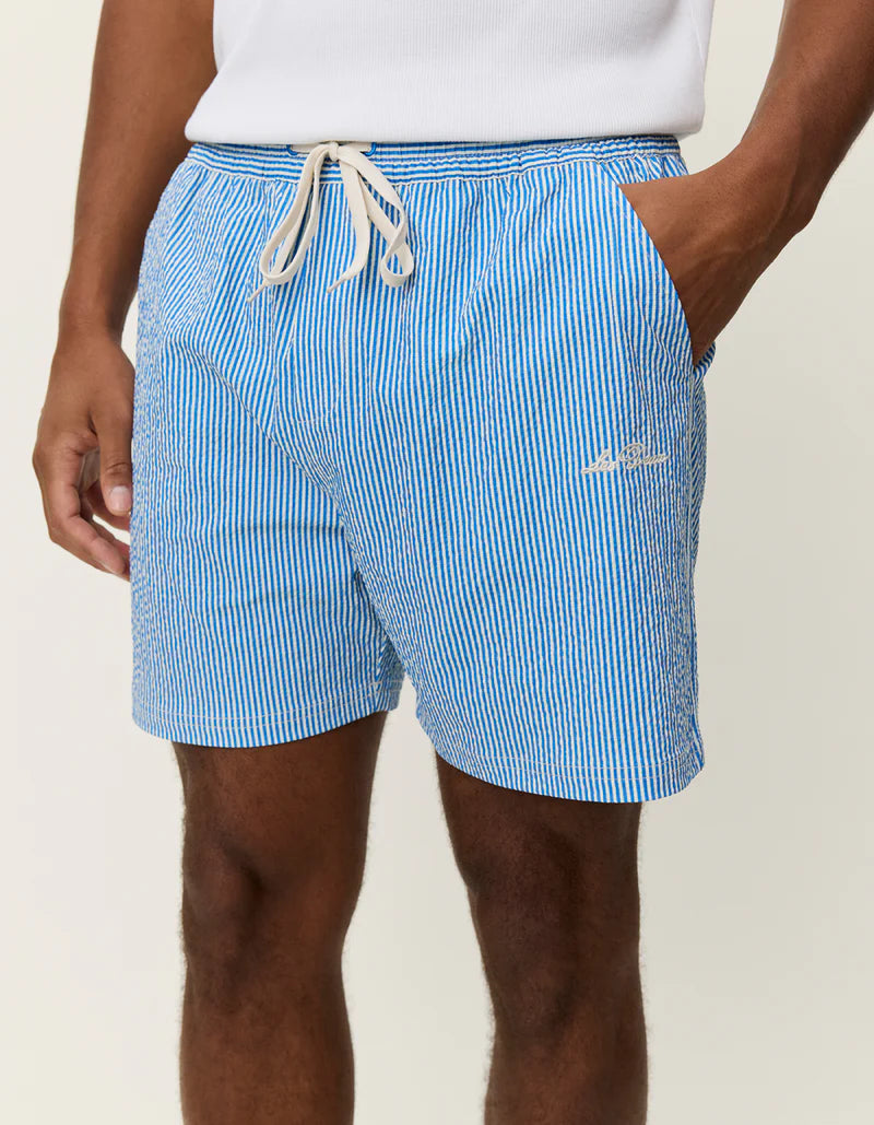 STAN STRIPE SEERSUCKER SWIM SHORTS