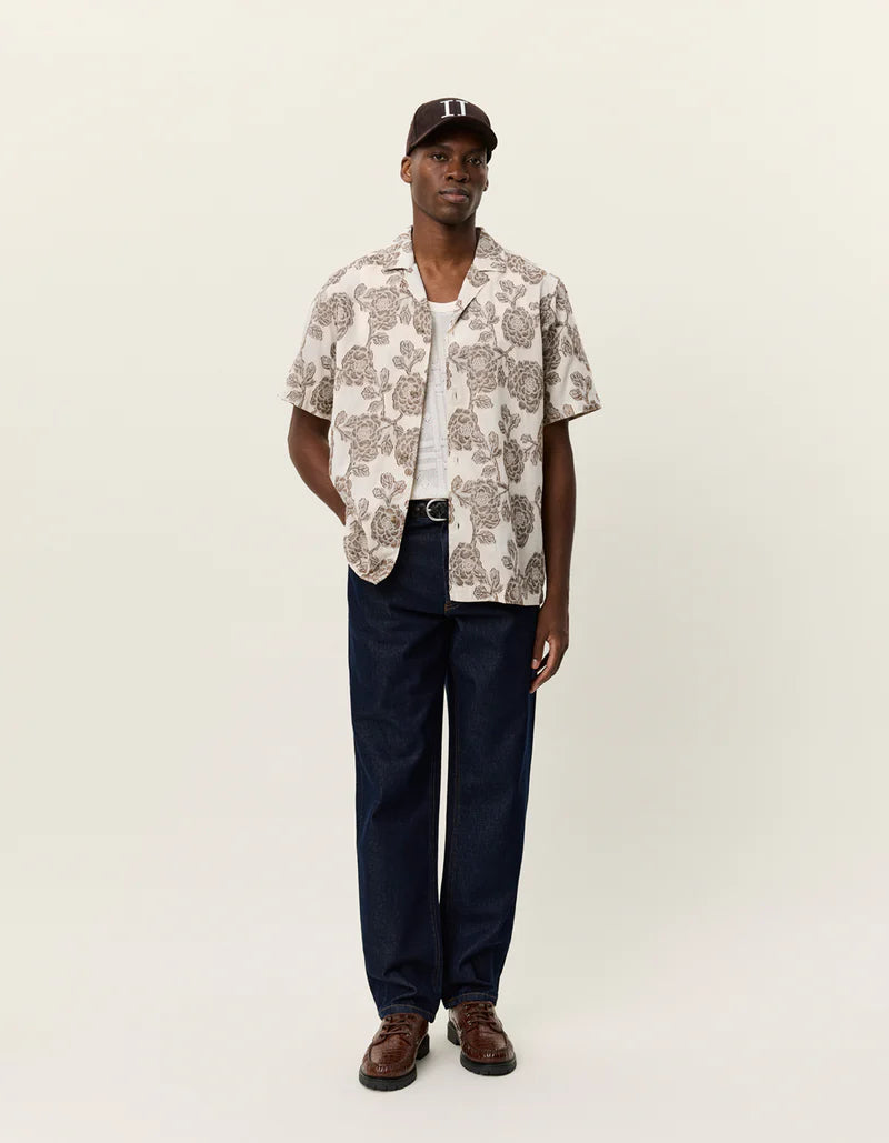 LESLEY FLOWER JACQUARD SS SHIRT