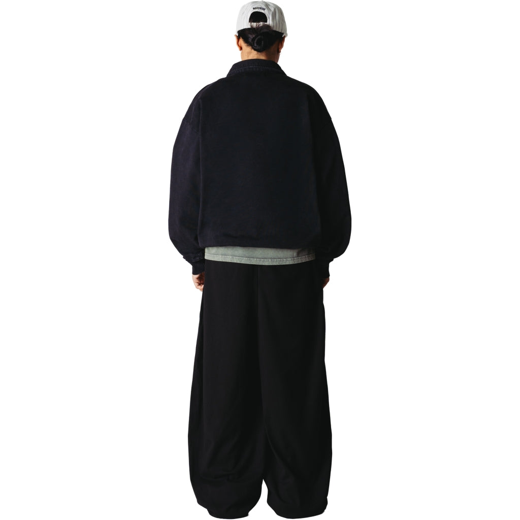 LOKE WASHED ZIP POLO