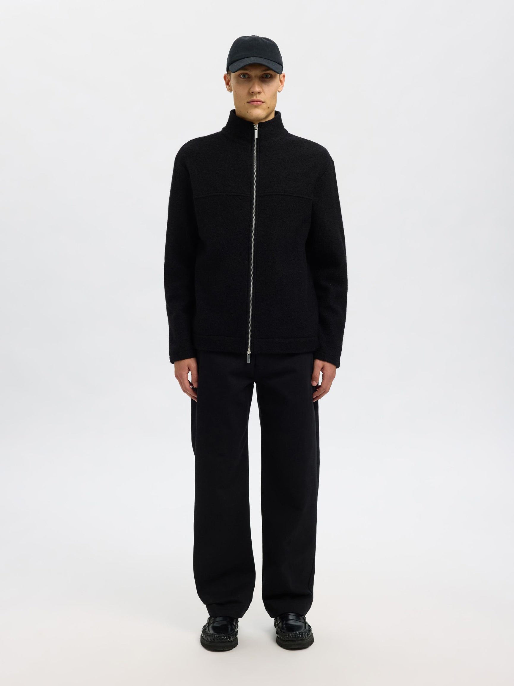 SLHNEALY LS KNIT FULL ZIP CARDIGAN