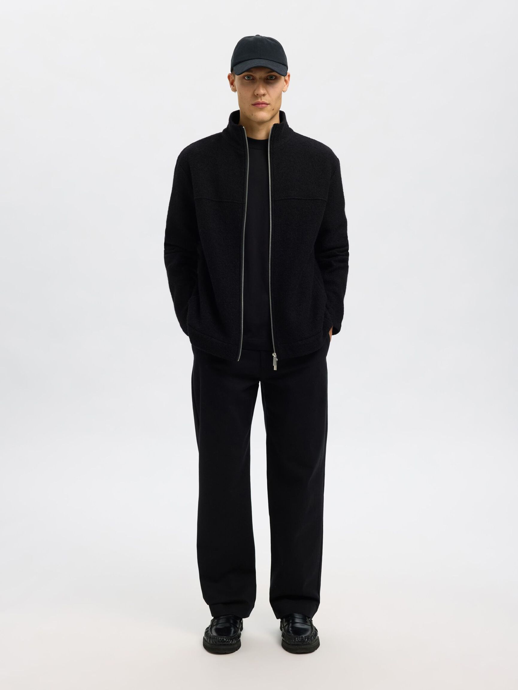 SLHNEALY LS KNIT FULL ZIP CARDIGAN