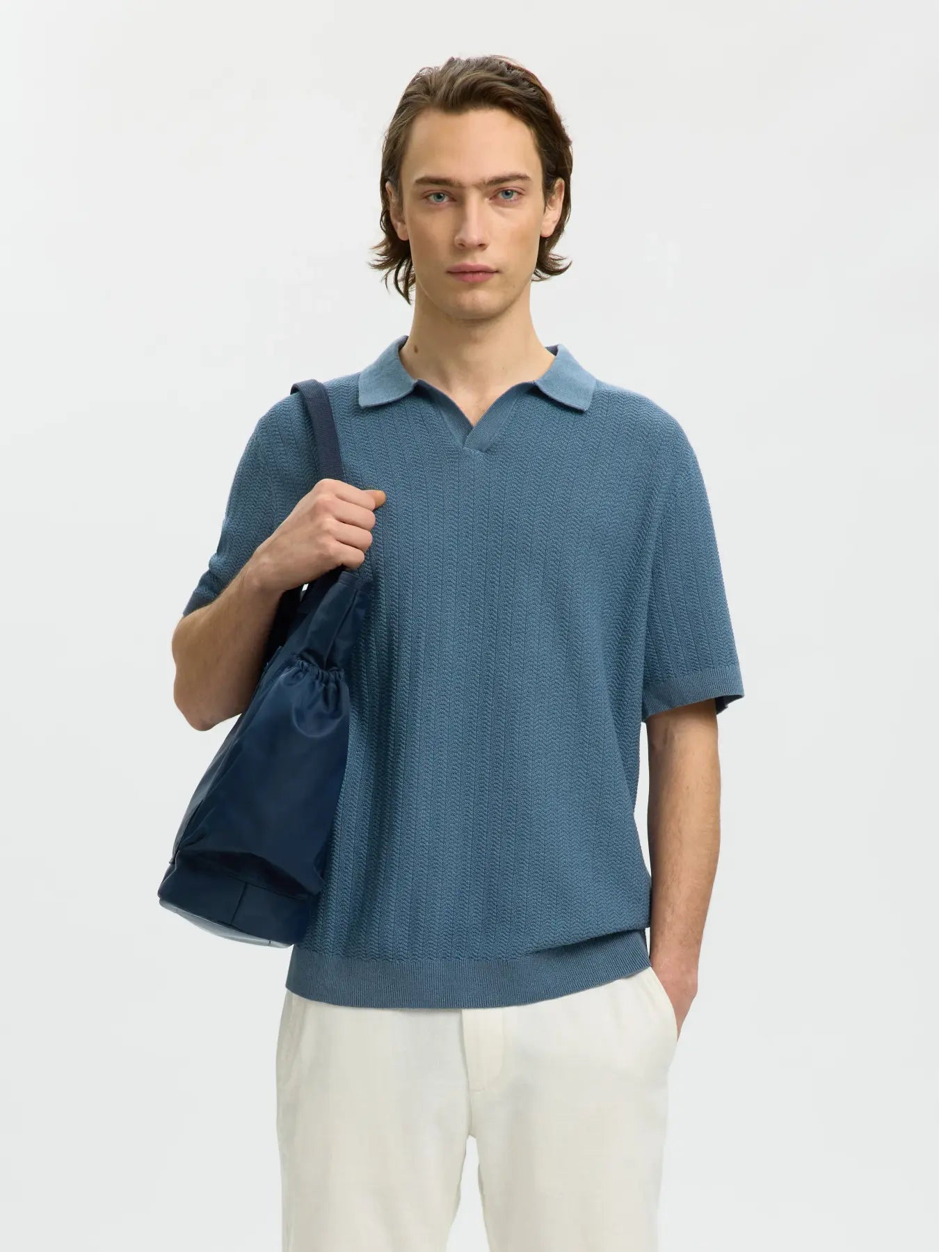 MATTIS SS LINEN BLEND POLO