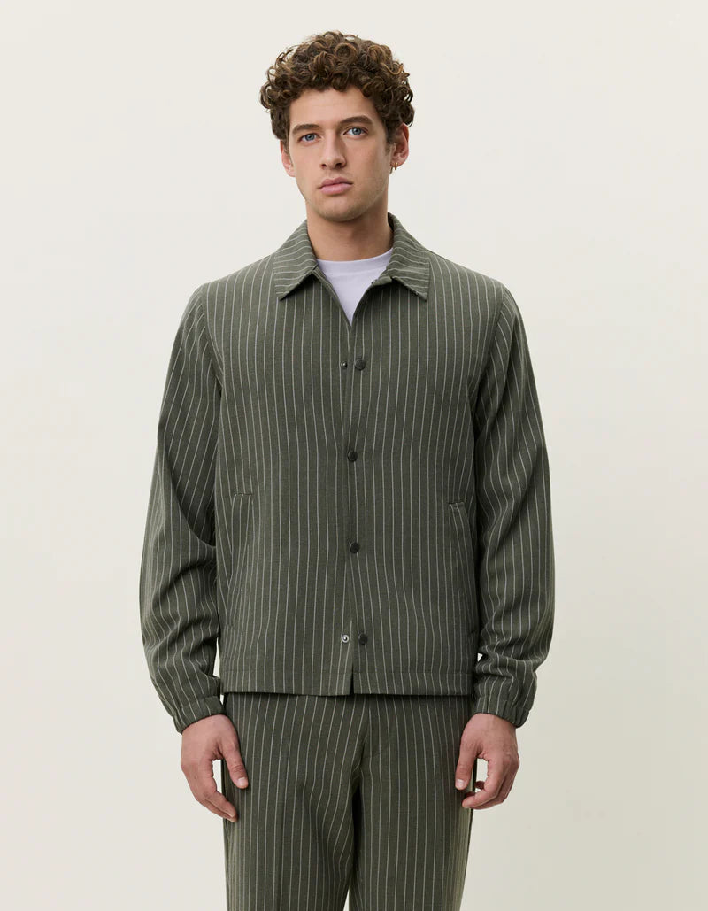 PINSTRIPE COACH JACKET