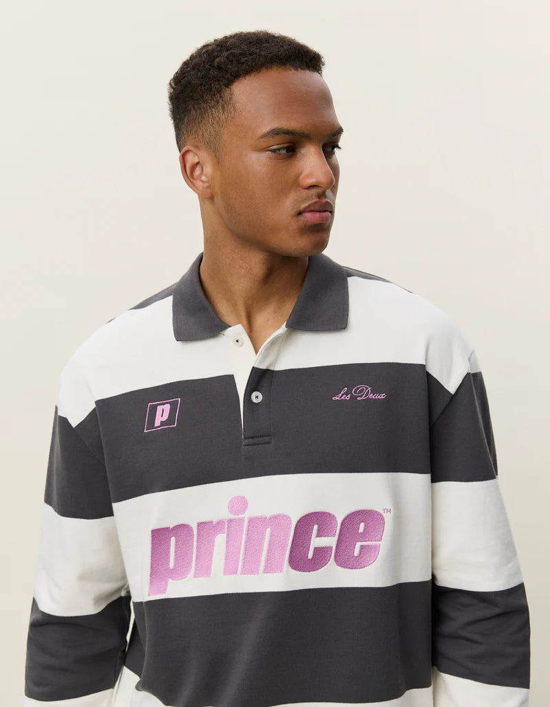 PRINCE STRIPED LS POLO