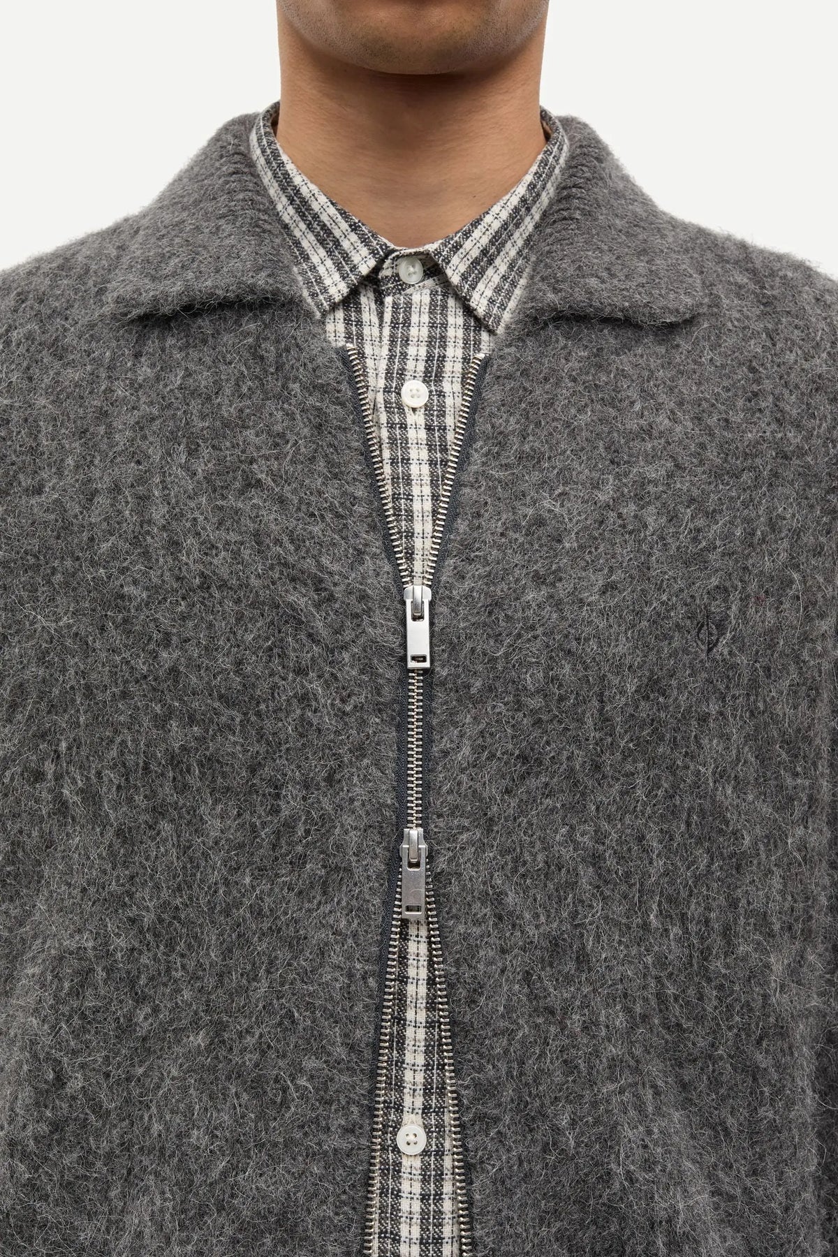SAJOB ZIP CARDIGAN