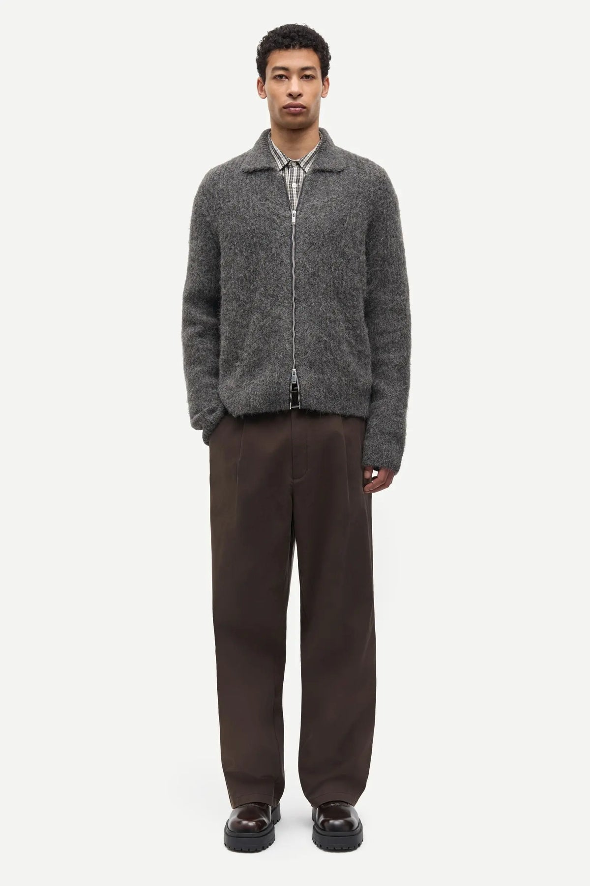 SAJOB ZIP CARDIGAN