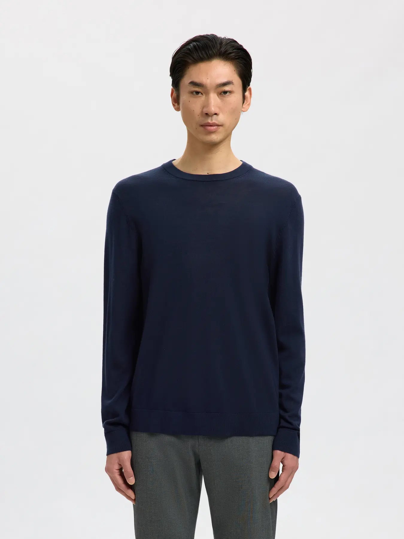 TRAY LS KNIT MERINO CREW NECK