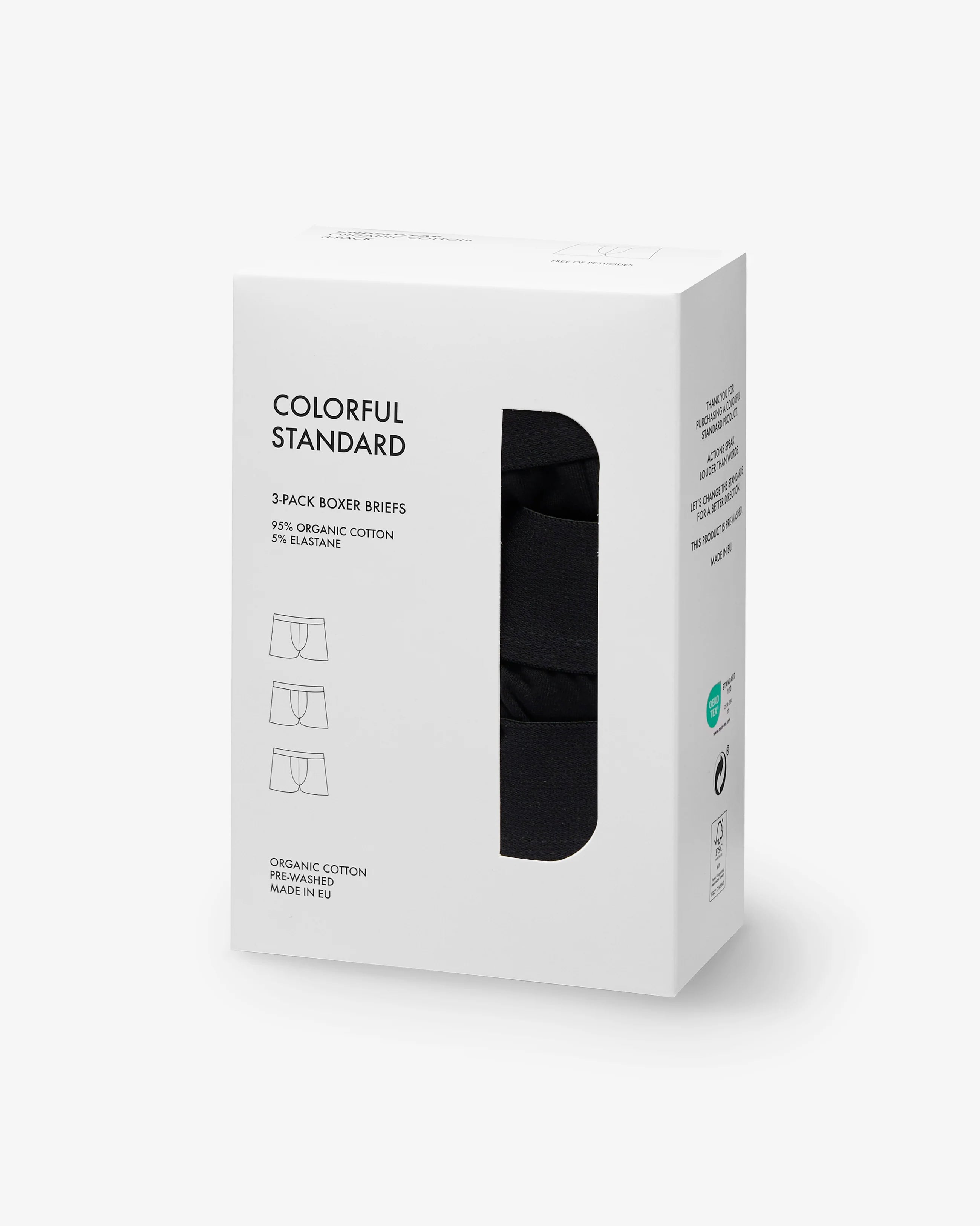 3-PACK ORGANIC BOXER BRIEFS