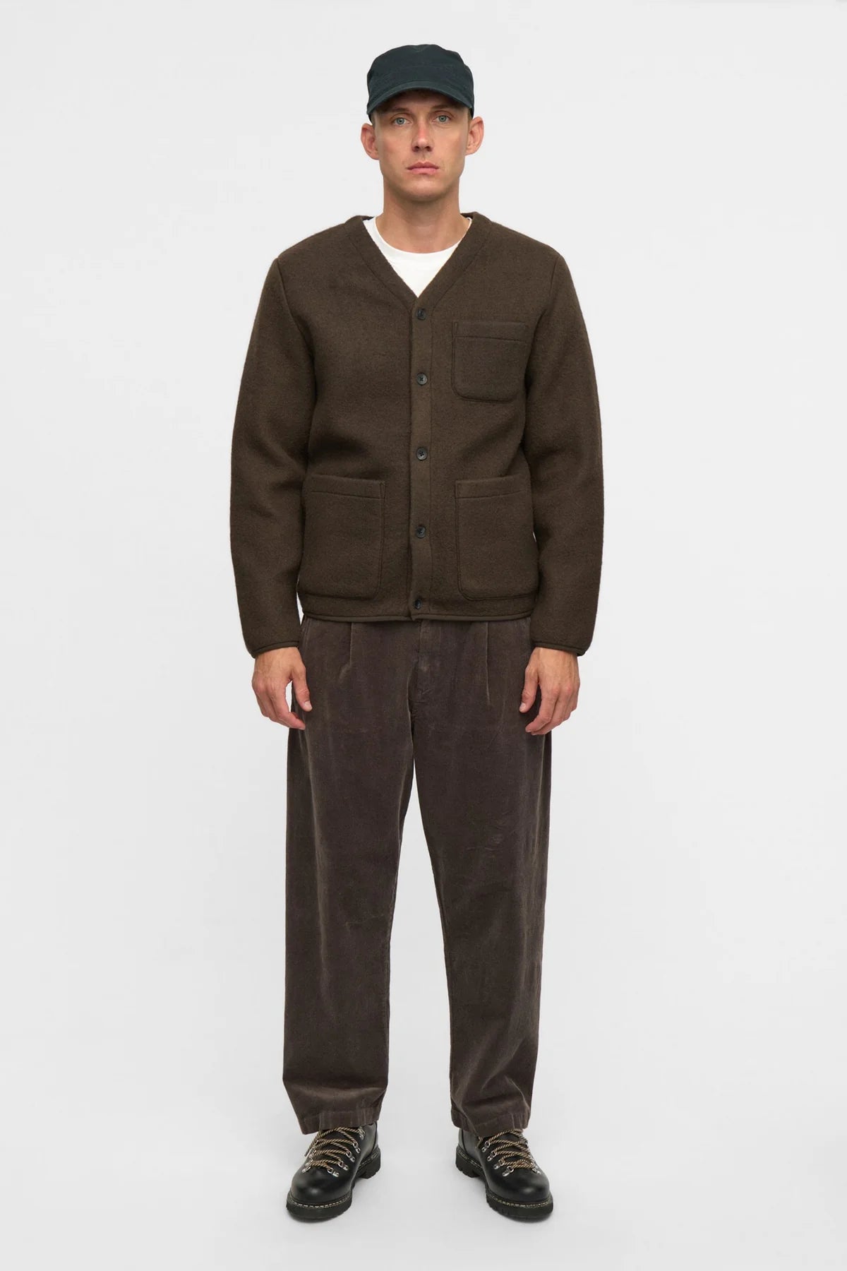 AKSIGURD BOILED WOOL OVERSHIRT