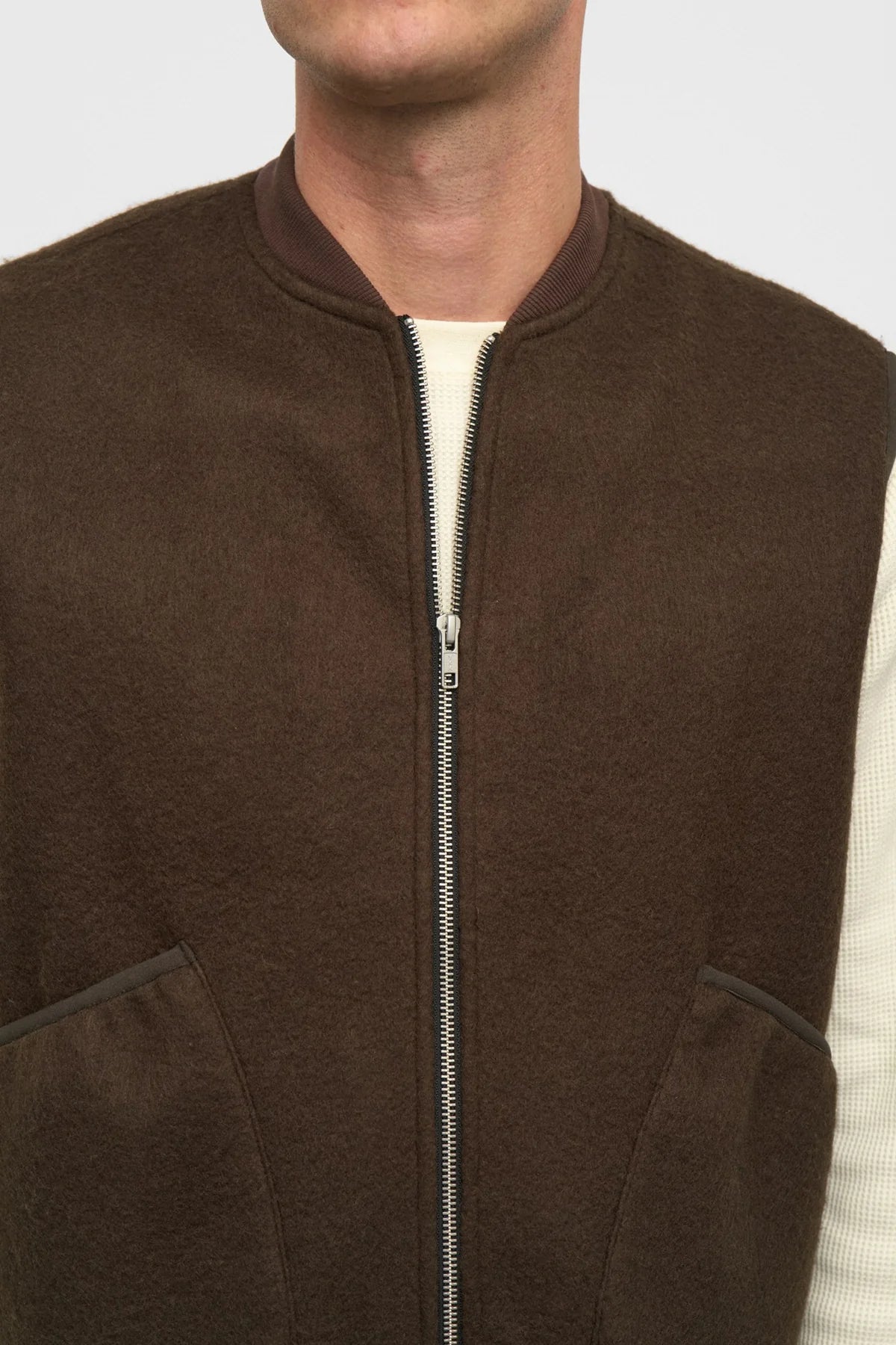 AKROBIN BOILED WOOL GILET