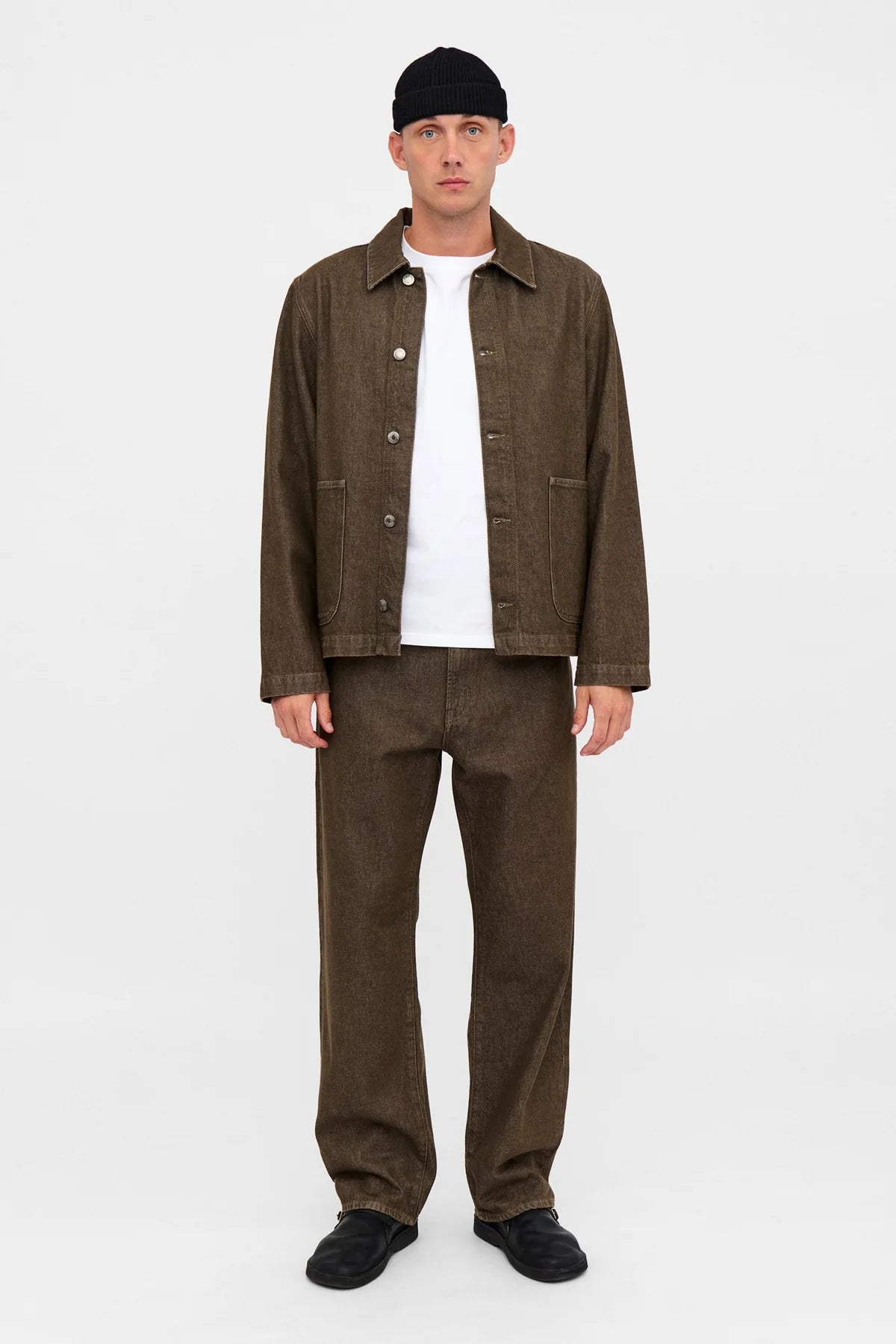 AKOZZI DYED DENIM OVERSHIRT