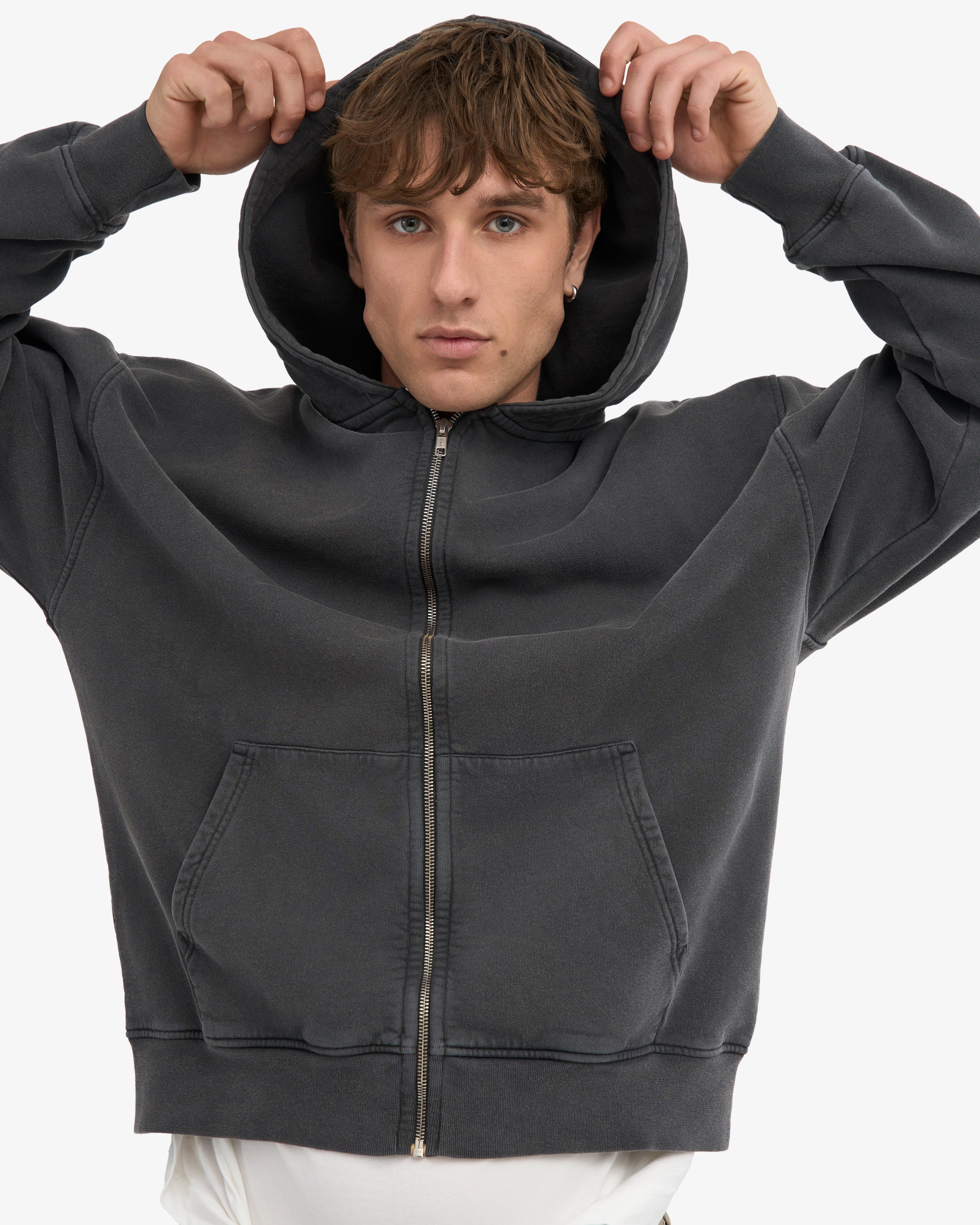 ORGANIC OVERSIZED ZIP HOOD