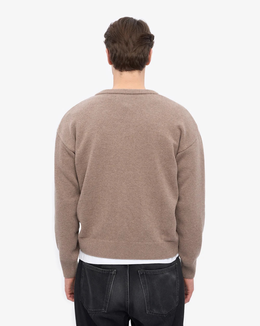 MERINO WOOL V-NECK CARDIGAN