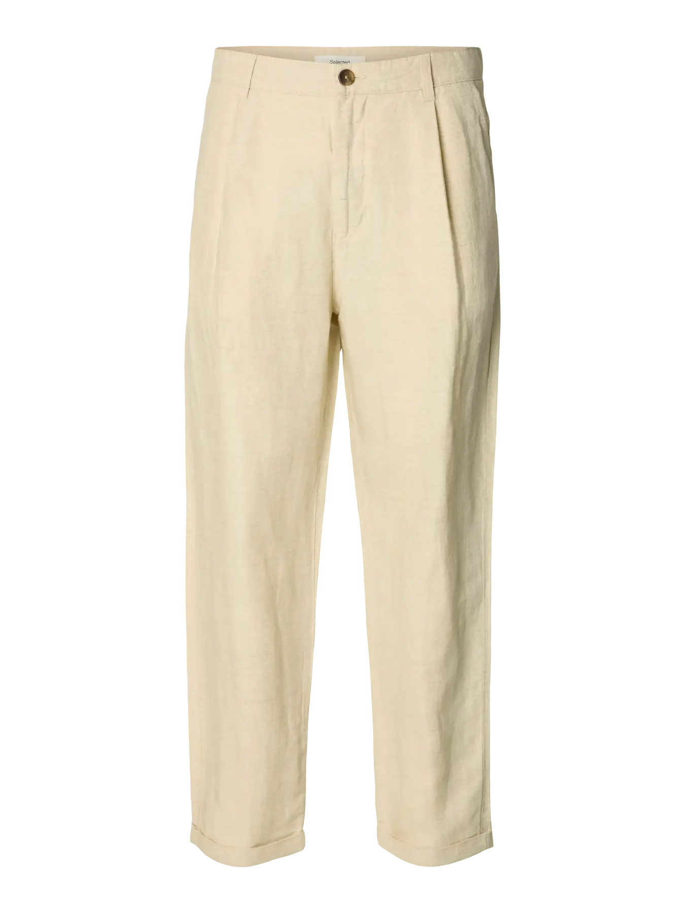 RON CROP LINEN BLEND PANT