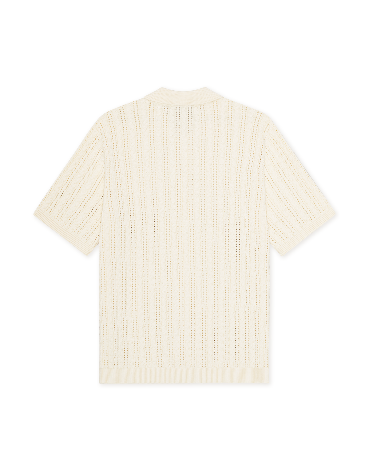 CABLE KNITTED SS SHIRT