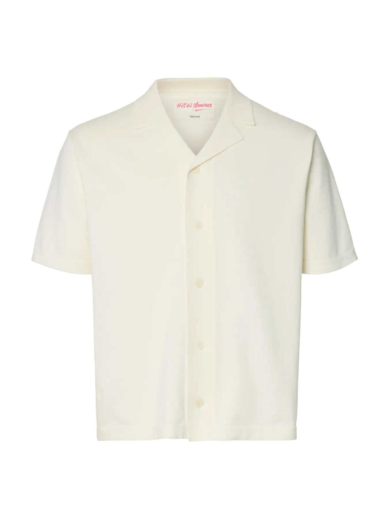 AMOUR INTARSIA POLO CARDIGAN