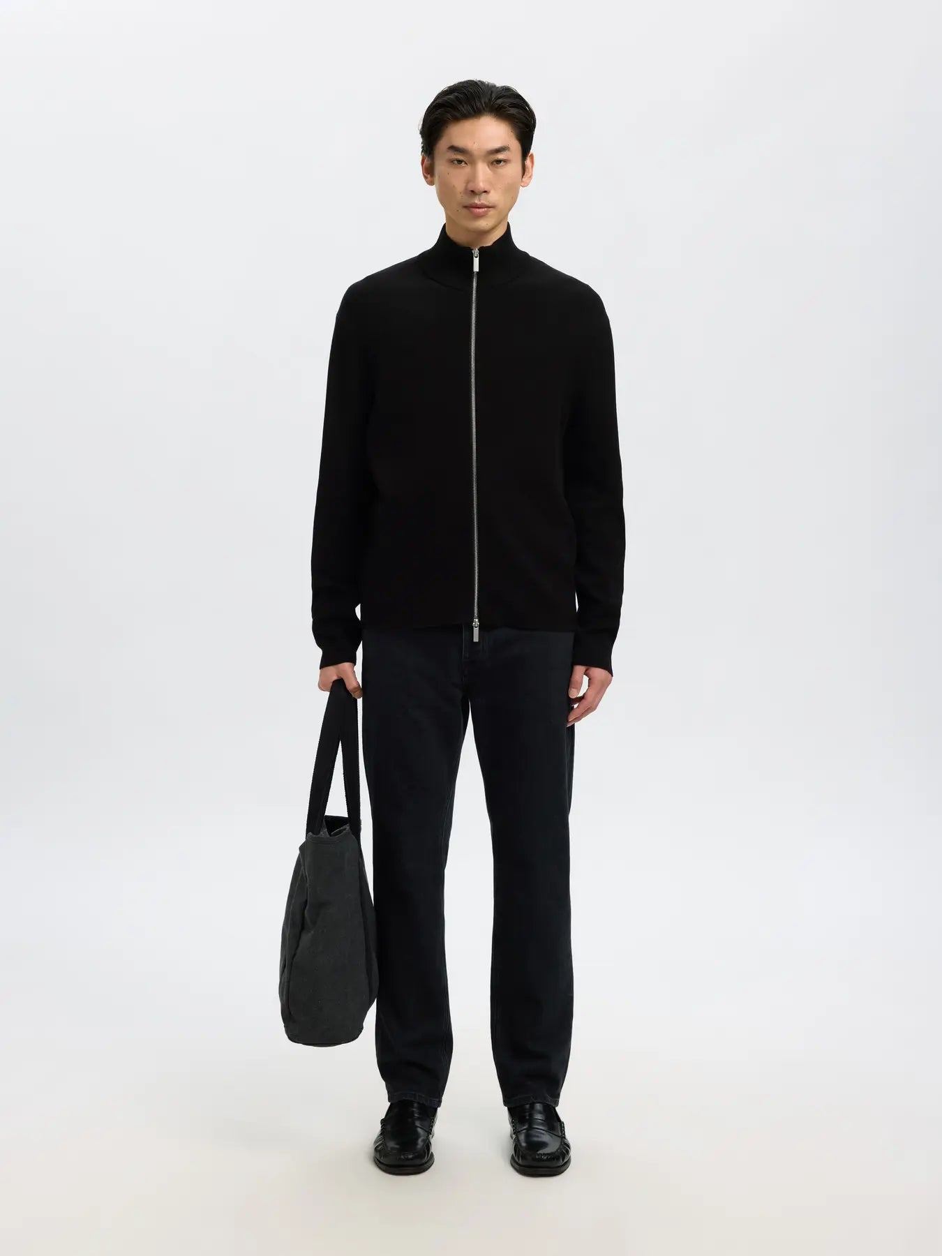 SLHTELLER RELAXED ZIP CARDIGAN