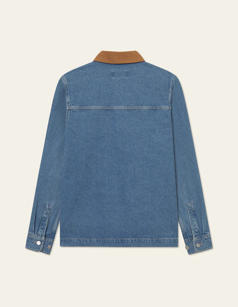 LAYTON WASHED DENIM OVERSHIRT