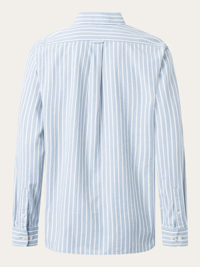 LOOSE FIT STRIPED CANVAS SHIRT