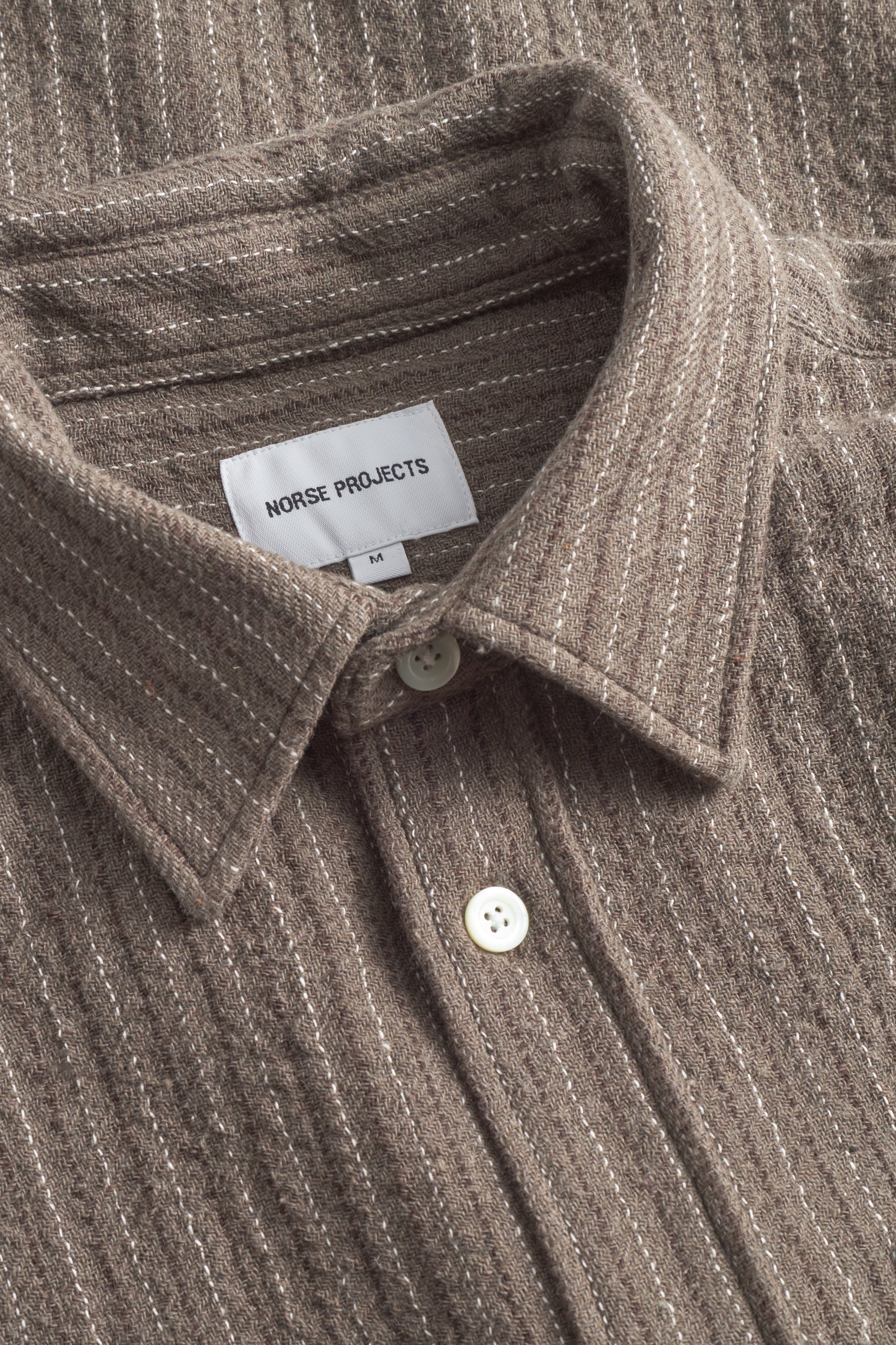 OLE OVERSIZED WOOL STRIPE SHIRT