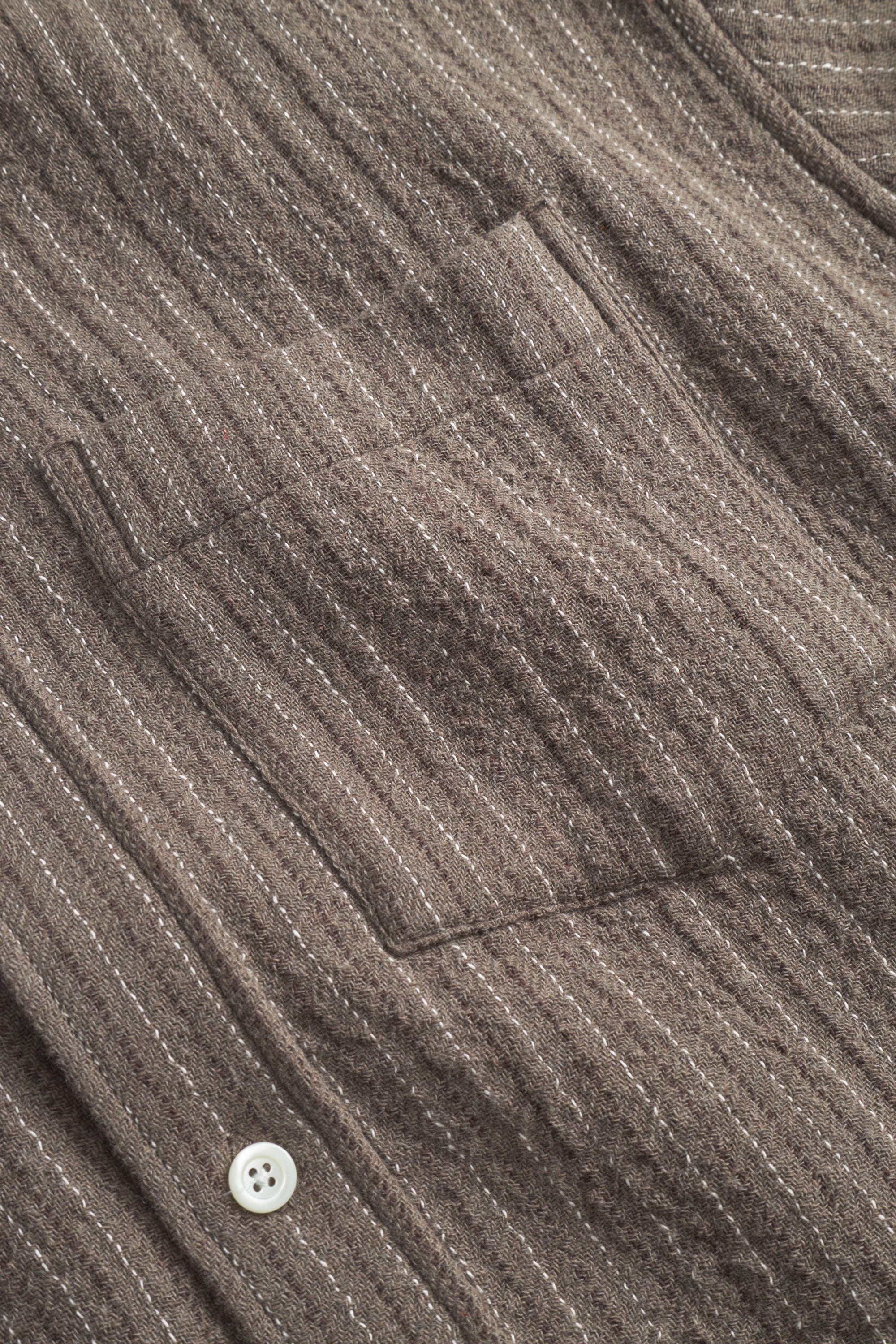 OLE OVERSIZED WOOL STRIPE SHIRT