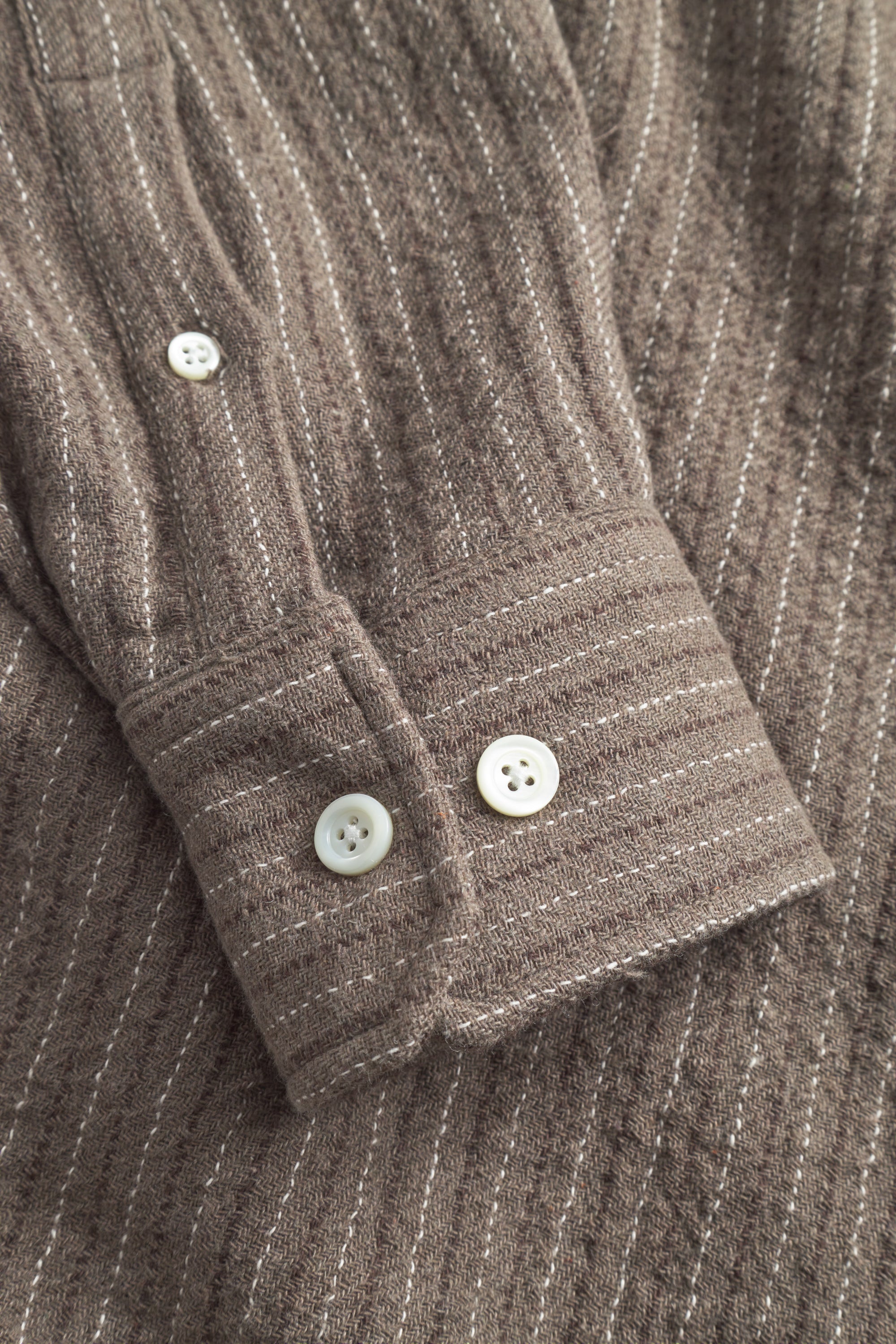 OLE OVERSIZED WOOL STRIPE SHIRT