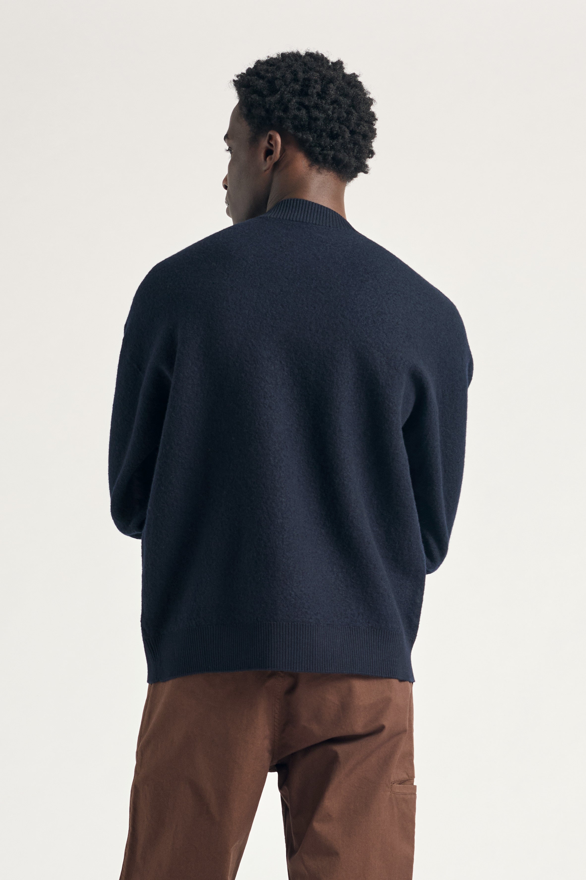 ROM BOILED WOOL CREWNECK