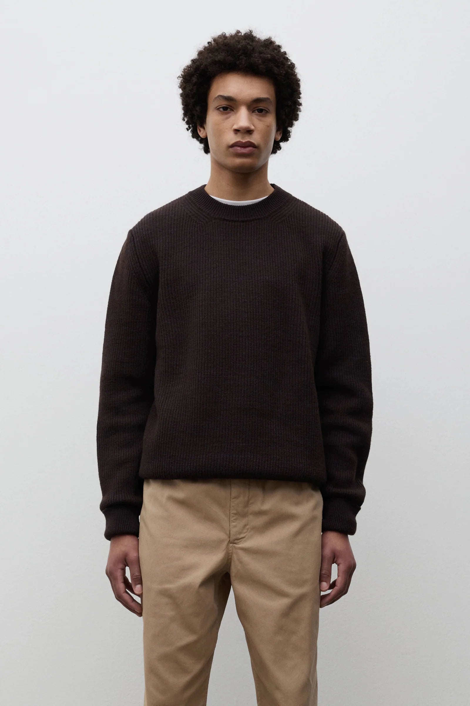 HENNING COTTON WOOL RIB SWEATER