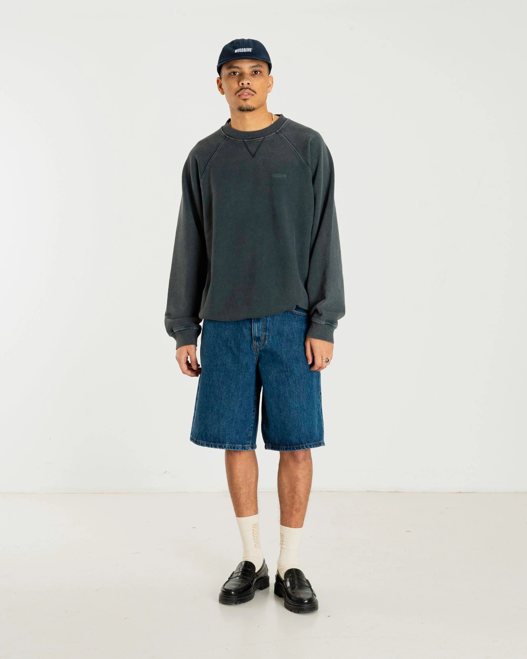 ZHANG WASHED LOGO CREW