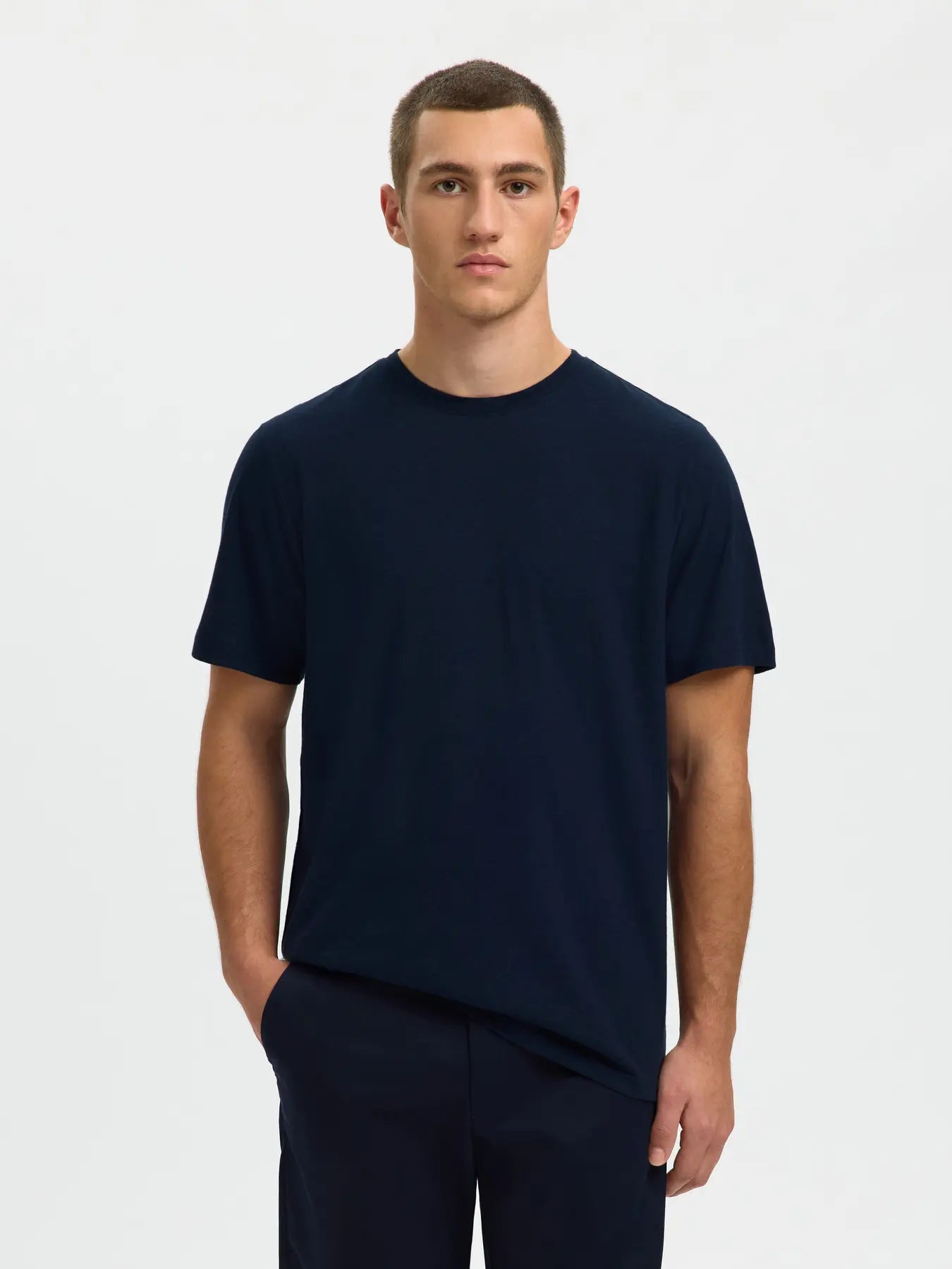 ADAM LINEN BLEND TEE