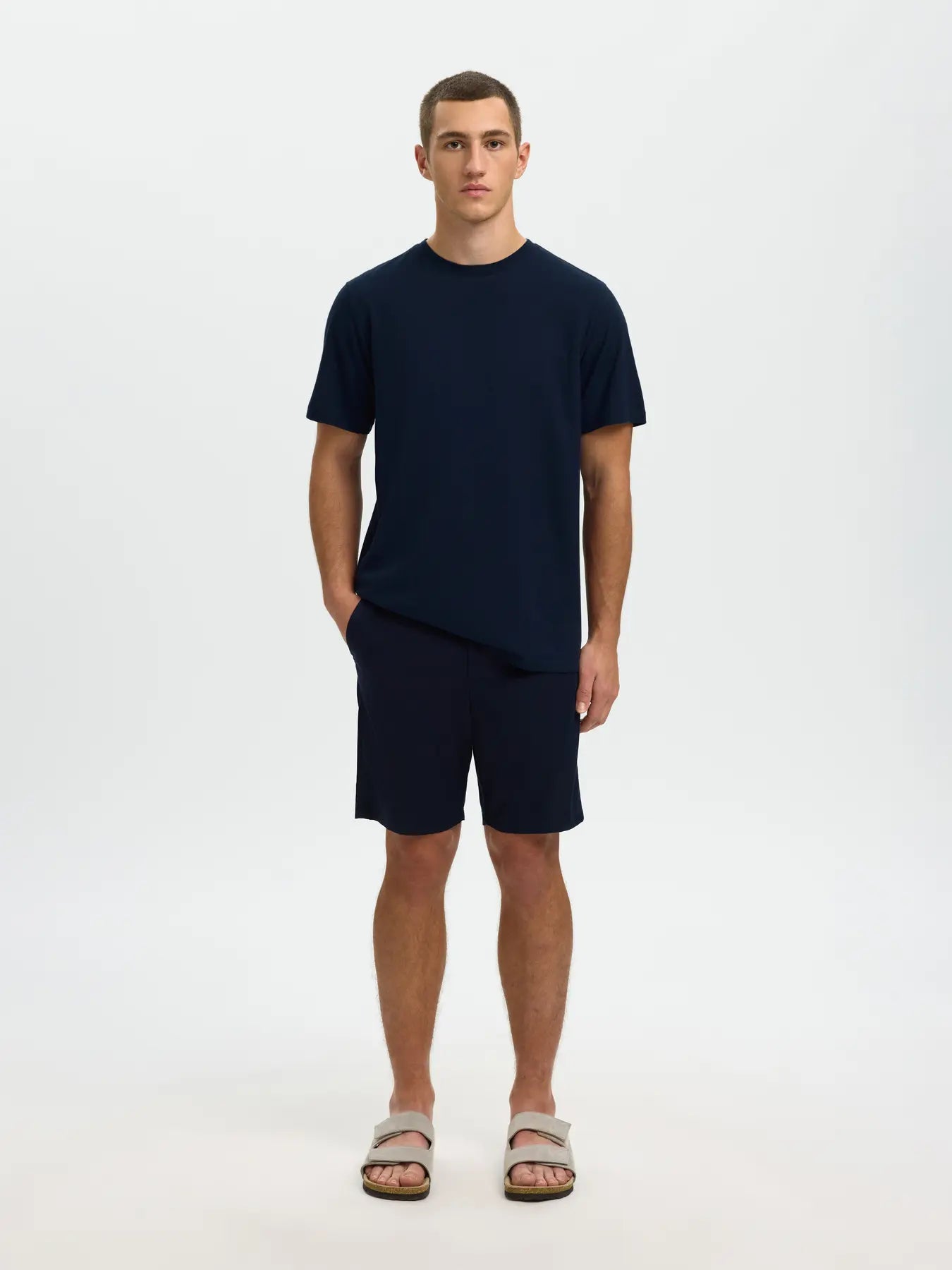 ADAM LINEN BLEND TEE