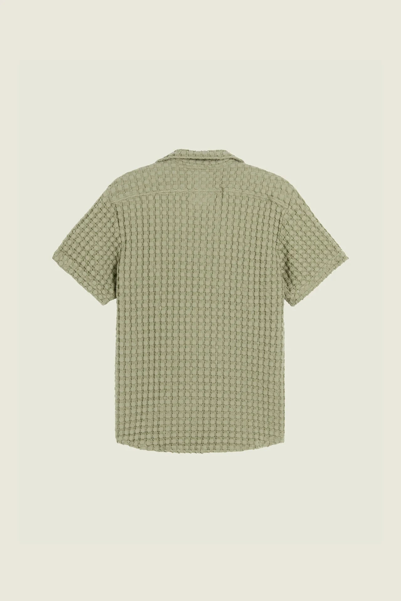 DUSTY GREEN CUBA WAFFLE SHIRT