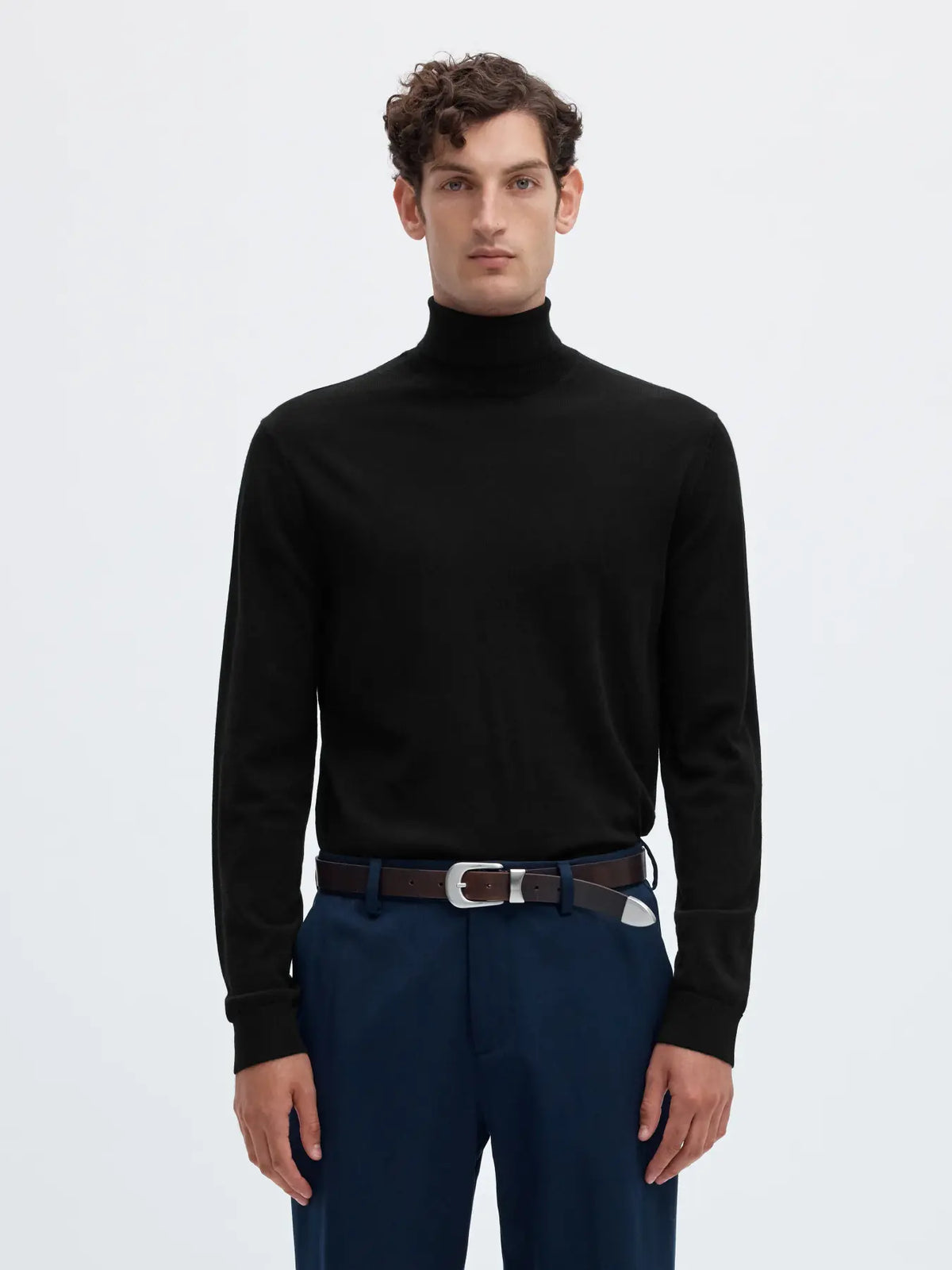 TRAY KNIT MERINO ROLL NECK