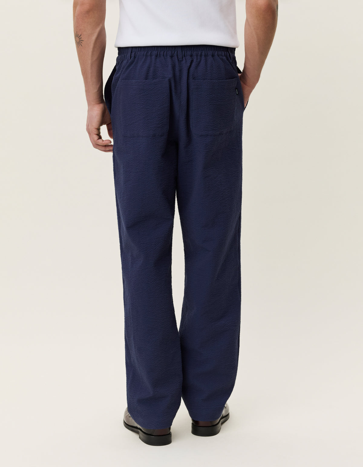 SEERSUCKER SUIT PANTS