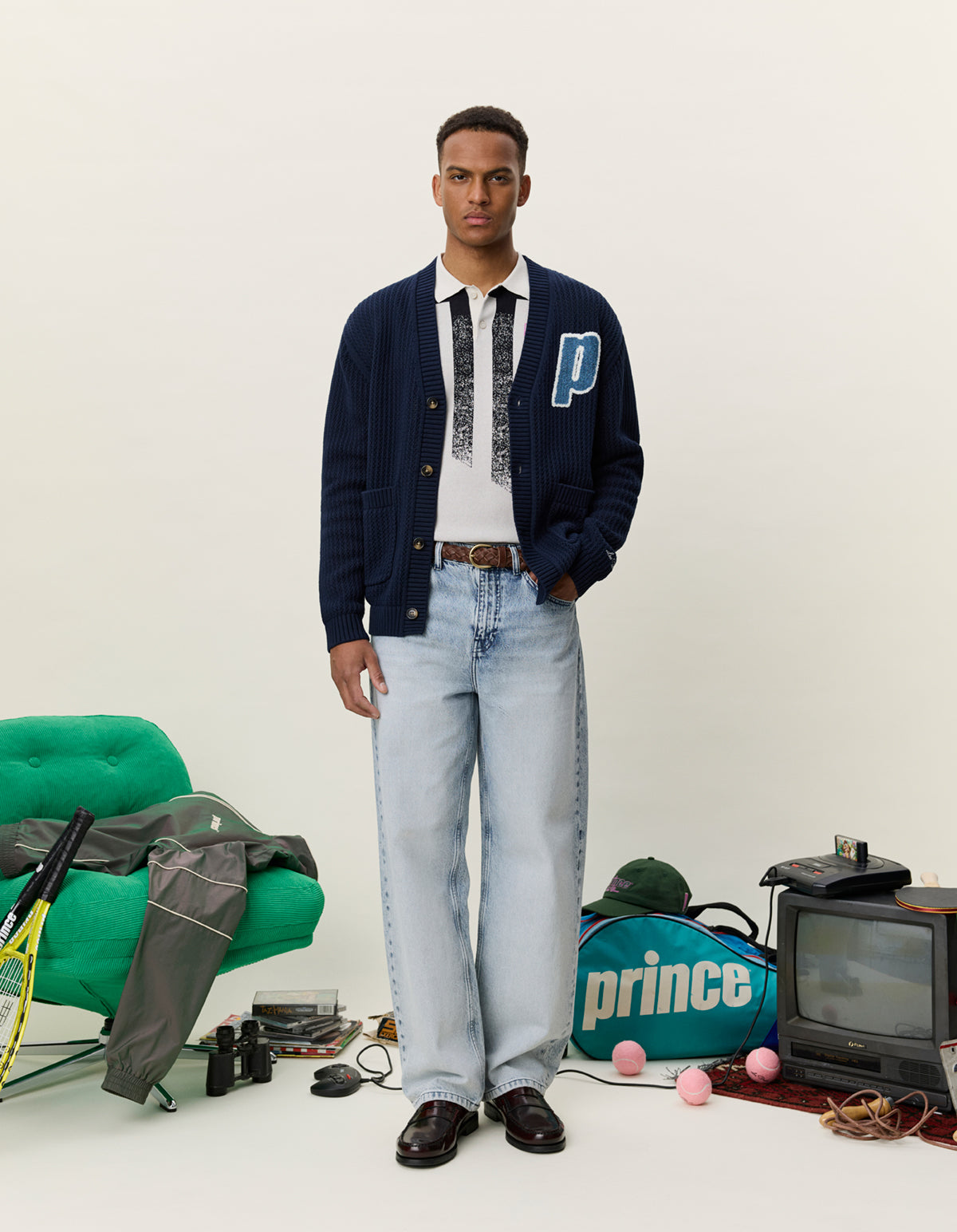 PRINCE LACE KNITTED CARDIGAN