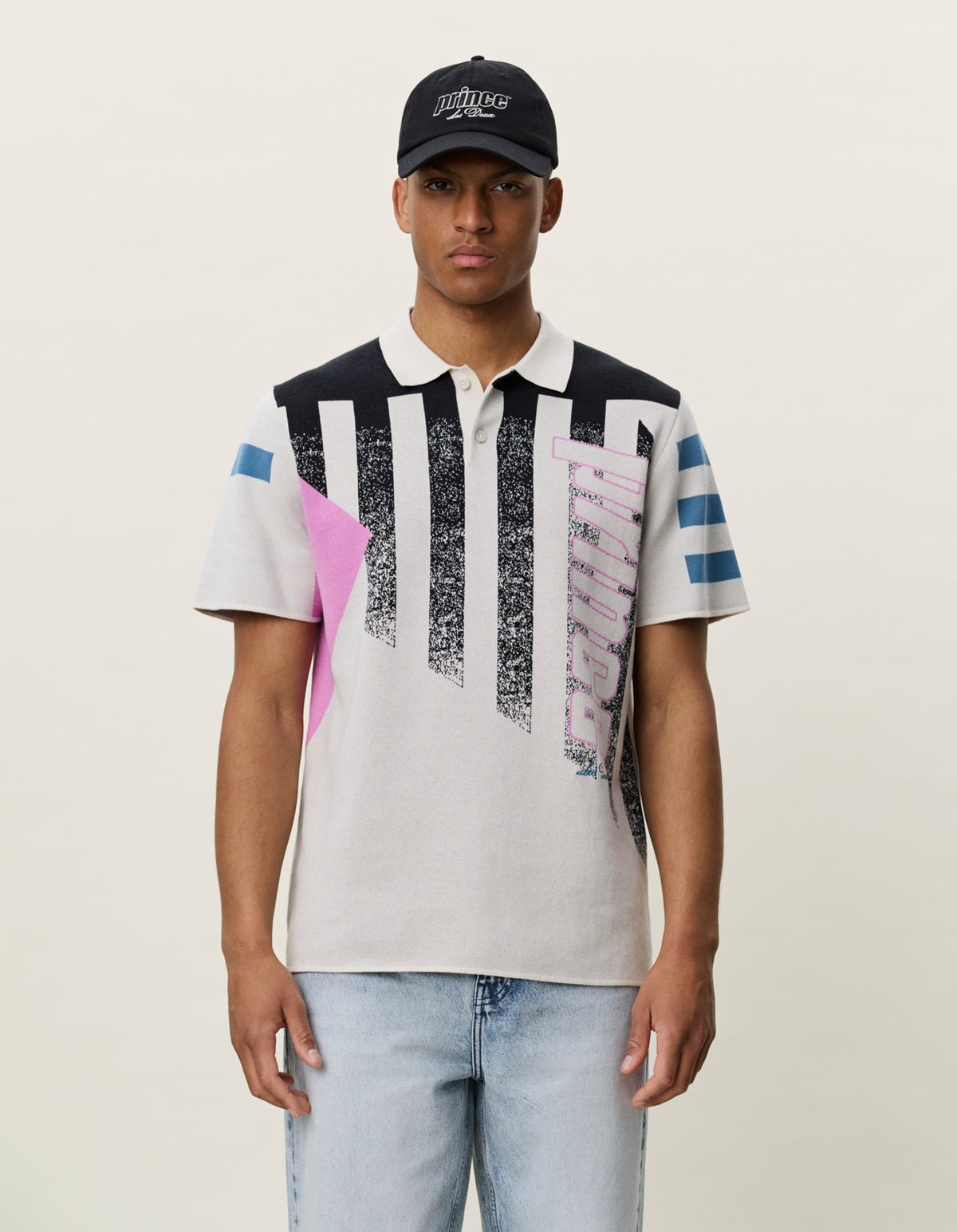 PRINCE INTARSIA KNITTED POLO