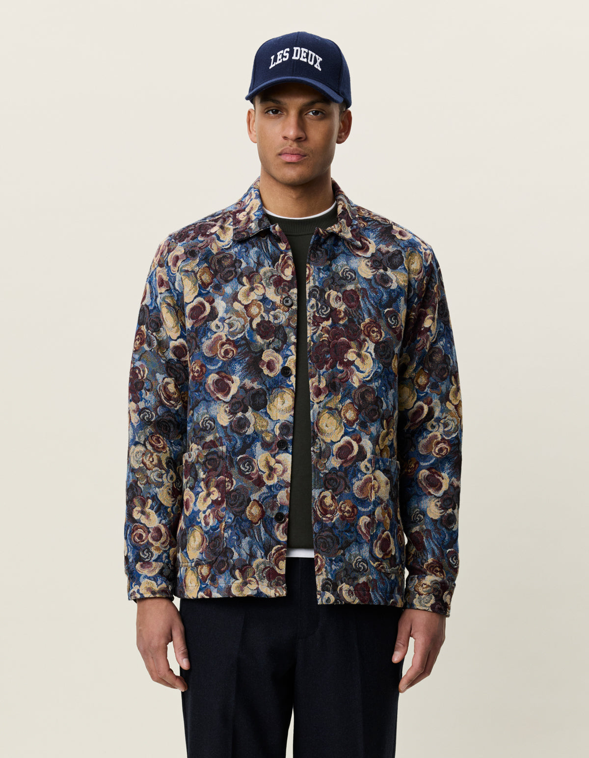 FLOWER JACQUARD OVERSHIRT