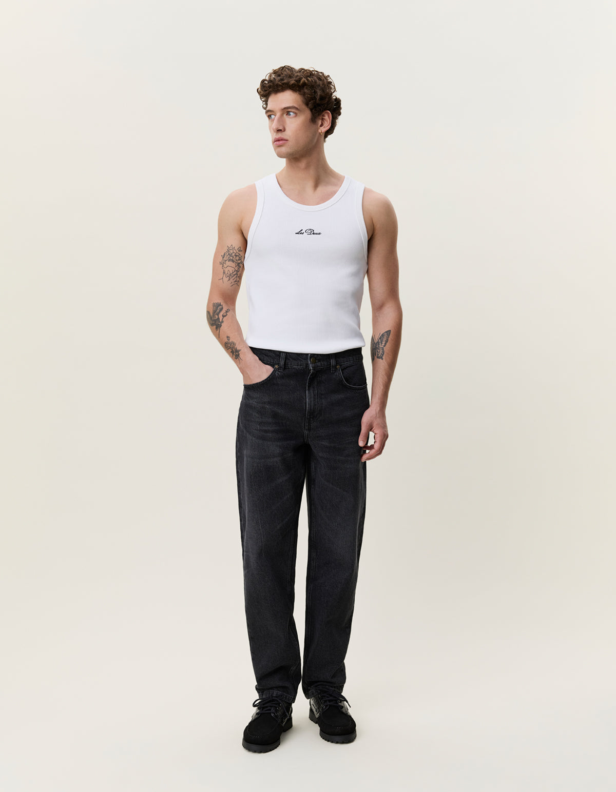 RYDER BLACK WASHED DENIM JEANS