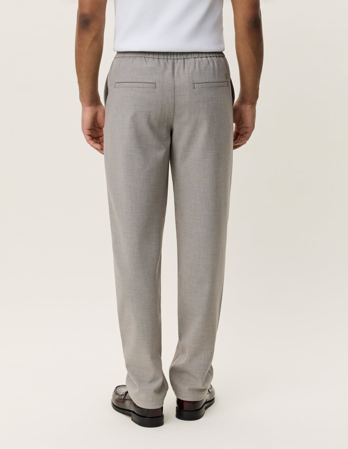 MINI CHECK DRAWSTRING PANTS